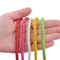6mm彩色麻绳手工编织材料绳diy复古麻线绳装饰麻绳子儿童绳捆绑绳 10米(请备注颜色)