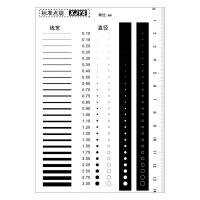 高精密点线规污点规点污闪电客尺卡规测量具外观QC品质验J-1 型号J-1加厚覆膜