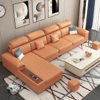  闪电客北欧布艺沙发组合科技布小户型客厅沙发整装弹簧乳胶功能家具
