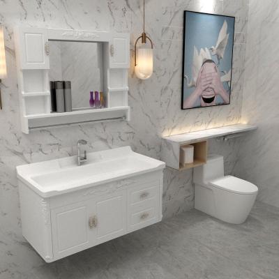 欧式浴室柜闪电客组合小户型挂墙式卫生间洗漱台洗脸洗手台现代卫浴台盆