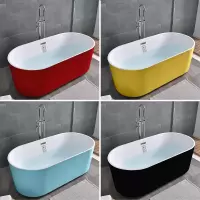 一体浴缸亚克力薄边浴缸无缝浴缸家用成人式欧式浴缸贵妃浴缸闪电客浴缸