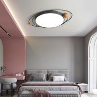 北欧卧室灯现代简约灯具创意个性星球轨道吸顶灯家用儿童房间灯饰闪电客吸顶灯