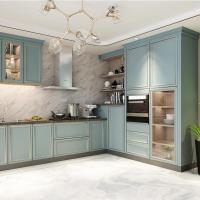 客来福整体橱柜新中式厨房定制石英石台面定制时尚橱柜组装家用闪电客橱柜 拉斐尔木门板(元/平方) 3米