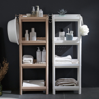 浴室置物架卫生间厕所落地多层收纳架子三角架洗手间夹缝用品大全闪电客置物架