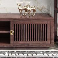 新中式闪电客全木电视柜多功能储物柜现代简约禅意小户型客厅家具套装