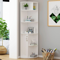 转角柜北欧三角形客厅边角落收纳窄橱柜卧室书柜多功能墙角置物架闪电客边角柜