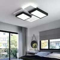 主卧室灯闪电客led吸顶灯具简约现代客厅大灯房间餐厅网红创意灯具