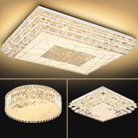 led吸顶灯闪电客长方形客厅灯大灯水晶灯饰卧室灯房间灯温馨浪漫简约现代大气遥控大厅家用2020年新款轻奢餐厅吊灯