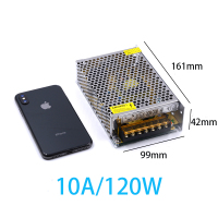 LED灯闪电客带开关电源 12V灯条驱动变压器 适配器 镇流器 220V转12V 10A/120W