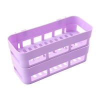 挂件澡堂自粘浴池厕所挂架厨卫沐浴置物架面巾化妆品浴室牙膏悬挂 北欧紫2个装