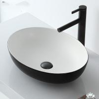 北欧台上盆洗手盆家用椭圆形闪电客卫生间陶瓷洗脸盘简约阳台洗面盆台盆