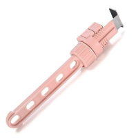 晒衣架晾衣杆塑料闪电客旅行晾衣架便携酒店旅游简易晾晒省空间壁挂式 粉红色 1个