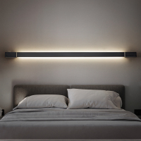 极简壁灯创意线性LED长条灯 北欧简约客厅沙发背景闪电客墙壁卧室床头灯