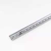 C45导轨国标1.0mm厚35mm宽U型镀彩钢质铝导轨DZ47空开卡轨c45 0.9mm 国标钢制