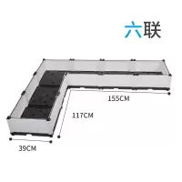 阳台种菜神器家庭种菜盆蔬菜花盆塑料种菜楼顶泡沫长方形种植箱 白色六联194×39×21cm 中等