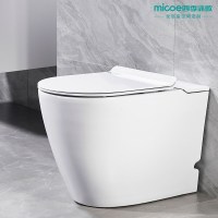 四季沐歌(MICOE)无水箱马桶厕所节水型陶瓷座便器卫生间坐便器脚踢冲水 206P侧边冲水款 305mm