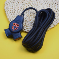 10转16A空调专用插座大功率插板板延长线3芯家用电磁炉接线板插排 小黑人(带2米线)