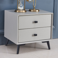 全 现代简约轻奢床头柜卧室皮床边柜北欧收纳小柜子家用储物柜