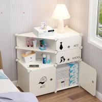 床头柜简约现代组装非 置物多功能储物小卧室简易床边收纳柜子