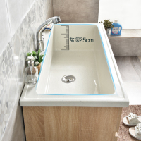 大水池洗衣柜 阳台柜洗衣盆北欧原木风落地洗衣池洗衣台浴室柜