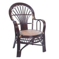 /藤椅天然印尼竹藤孔雀椅老人电脑送礼家用餐椅藤家具