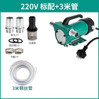 抽油泵12V24V伏小型抽油器直流加油机车载柴油机油电动全自动电瓶 220V+3米管