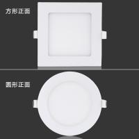 超薄嵌入式闪电客圆led筒灯7.5/8/9/10公分方形单头面板灯2.5/3/4/6/8寸