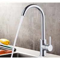 厨房水龙头闪电客冷热铜主体洗菜盆龙头不锈钢水水笼头可旋转单冷