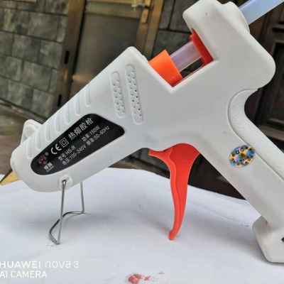闪电客热熔胶家用小号儿童手工制作胶棒电热熔胶条胶水电熔胶 G36-150瓦大胶枪一把