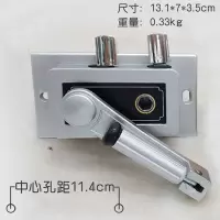 两三孔闪电客手摇器免打孔晾衣架配件 孔距11.2-11.4cm银色(要金色请备注)