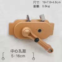 配件好自动双杆闪电客不锈钢太太凉阳台衣架更换晾衣架钢丝绳手摇器升降 K26-免打孔金色