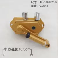 配件好自动双杆闪电客不锈钢太太凉阳台衣架更换晾衣架钢丝绳手摇器升降 U33-孔距10.5cm金色