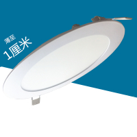 led超薄筒灯闪电客面板灯嵌入式方形开孔10 12 15 20公分孔灯5寸6寸8寸