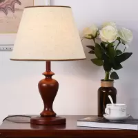现代新中式 闪电客 简约美式 台灯卧室床头温馨调光led装饰家用台灯