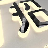 迷你发光字头不锈钢招牌led灯箱广告牌制作户外logo亚克力定做 树脂字