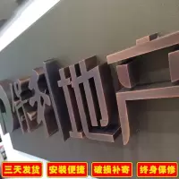 不锈钢字定制头招牌定做钛金发光字制作金属平面字户外广告牌 定制产品一对一报价