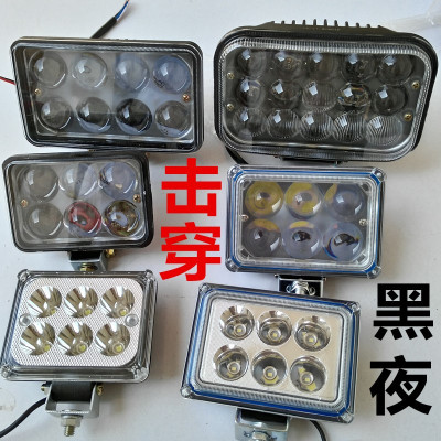 电动车灯闪电客摩托车led前大灯农用车灯三轮车远近光射灯12V24v48v72伏