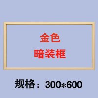 集成吊顶闪电客浴霸转换框固定架石膏板led平板灯转接框300*300*450*600 300*600金(暗框)