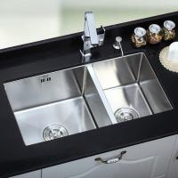 手工水双加厚 闪电客厨房304不锈钢洗碗池 欧式台下洗菜盆套餐