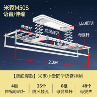 闪电客电动晾衣架升降遥控家用阳台带烘干自动m50s智能晾衣机 [旗舰款]M50S