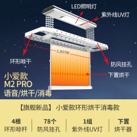 闪电客电动晾衣架升降遥控家用阳台带烘干自动m50s智能晾衣机 M2PRO