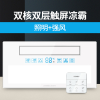 厨房凉霸空调型集成吊顶吸嵌入式冷霸风扇照明二合一冷风机 双核无线凉霸[照明+强风] 300*600