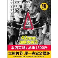 家用直梯子伸缩升降折叠室内多功能便携竹节工程加厚铝合金人字梯闪电客除尘纸 [直梯]3.8m(靠墙使用德标加宽踏板)