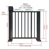 闪电客人脸识别人行通道闸广告小小区电动刷卡指纹电动禁系统 栅栏广告小门