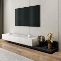 北欧伸缩客厅现代简约闪电客小户型简欧矮地柜创意电视柜背景墙柜组合