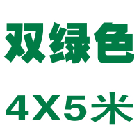 闪电客加厚防雨防晒篷布汽货车油布遮雨棚帆布户外隔热防水遮阳彩条苫布 银色双绿4X5米送拉绳