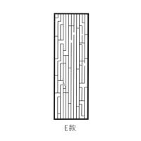 铁艺屏风隔断北欧入户玄关闪电客工业风简约现代客厅办公轻奢镂空墙装饰 款式E