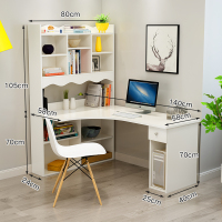 书桌闪电客书架组合简约卧室单人组装家用办公学生写字桌转角电脑桌台式