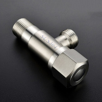 闪电客角阀304不锈钢三角阀开关水家用马桶热水器进水冷一进二出加长