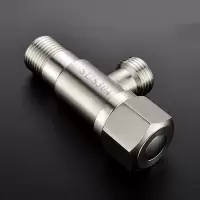 闪电客角阀304不锈钢三角阀开关水家用马桶热水器进水冷一进二出加长